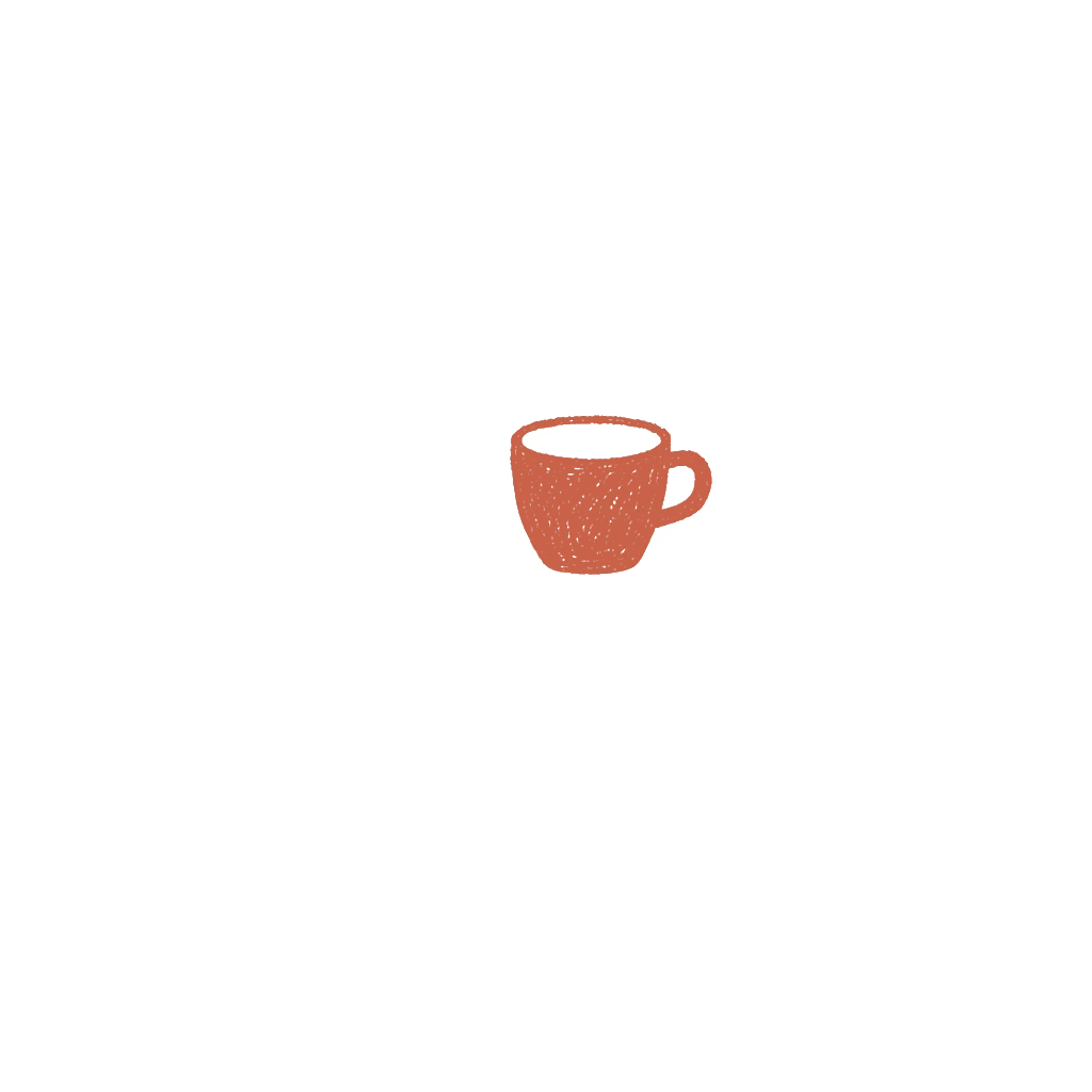 A coffee cup on a kitchen table